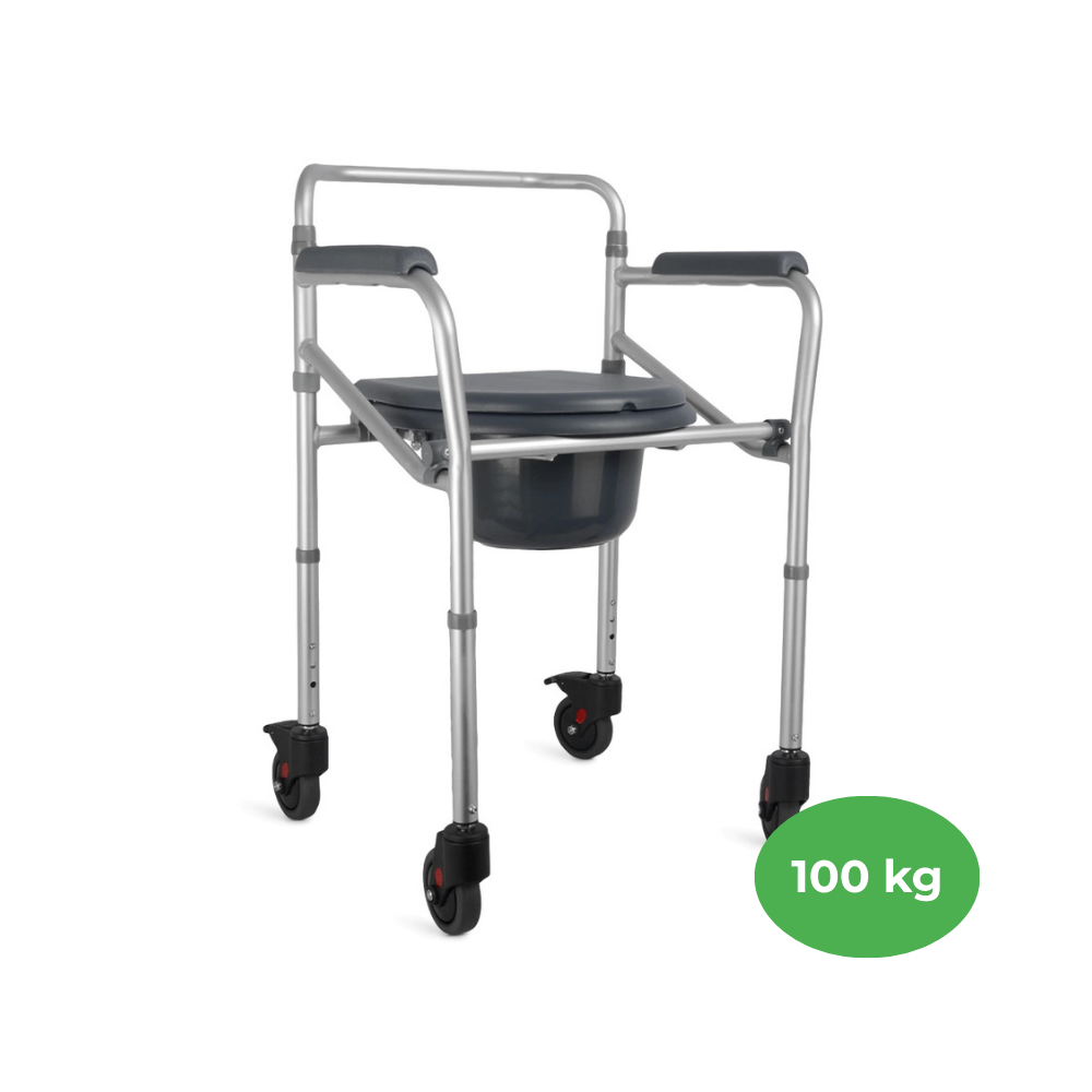 Cadeira de Banho Alumínio 100kg Desmontável