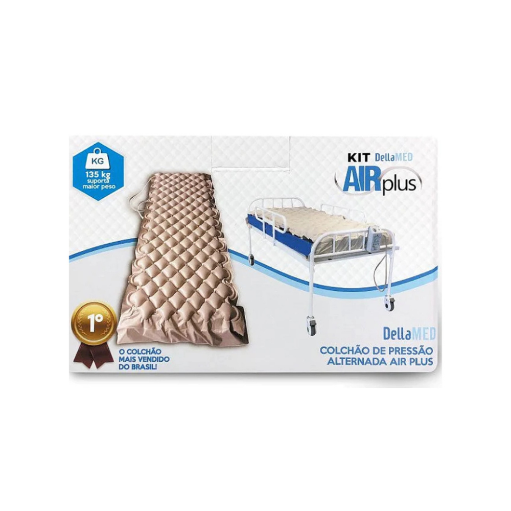 Colchão Pneumático para Tratamento de Escaras até 135 Kg Air Plus Dellamed