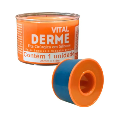 Fita Cirúrgica de Silicone Hipoalergênica Vital Derme