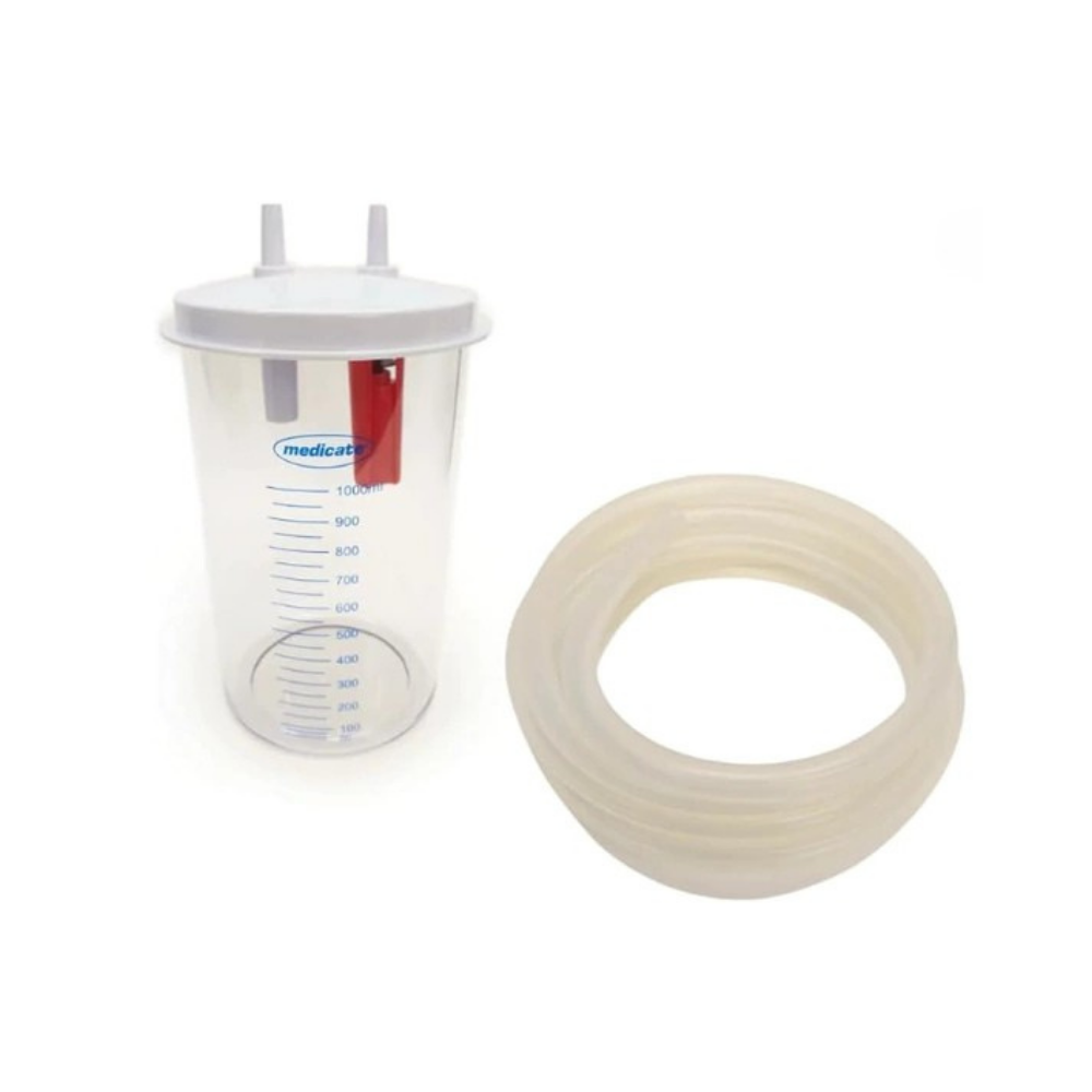 Aspirador Cirurgico 1l Medicate Md100 Bomba Vacuo Aspiradora - Imagem 2
