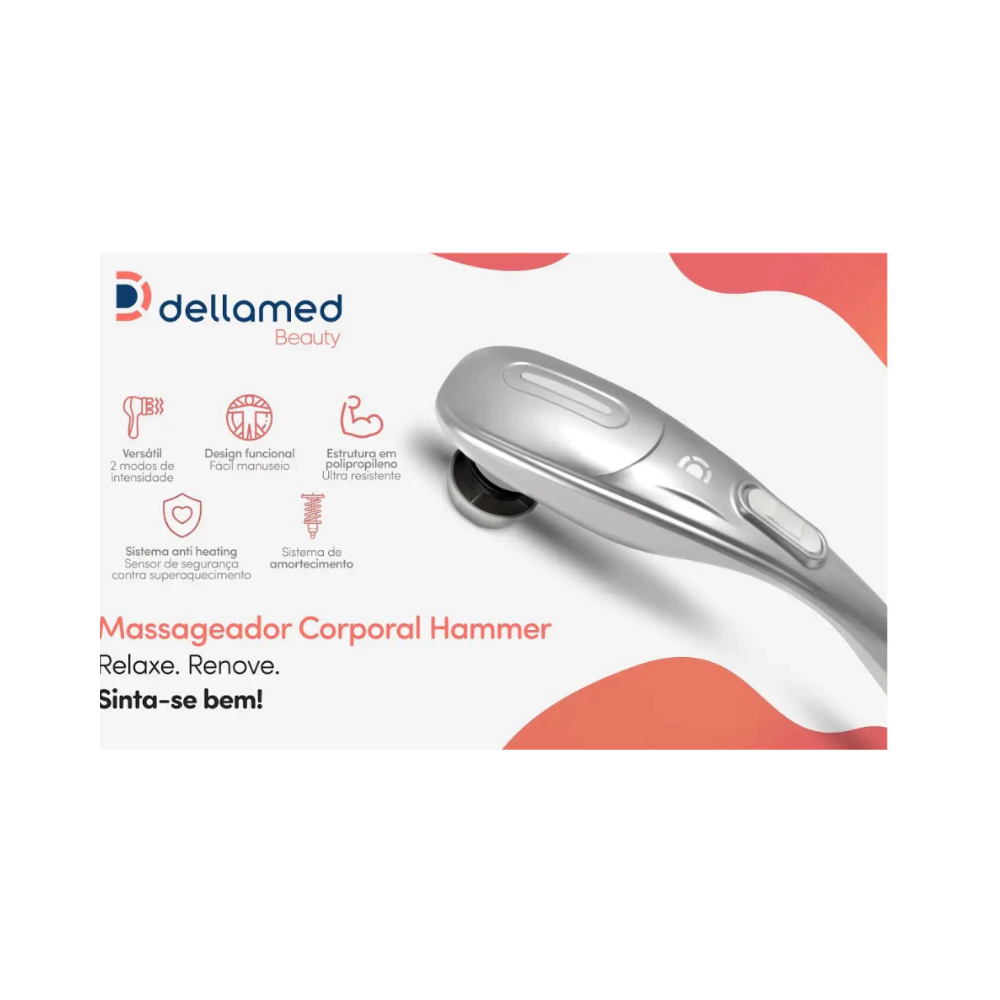Massageador Corporal Hammer com 5 Discos - Dellamed - Imagem 2
