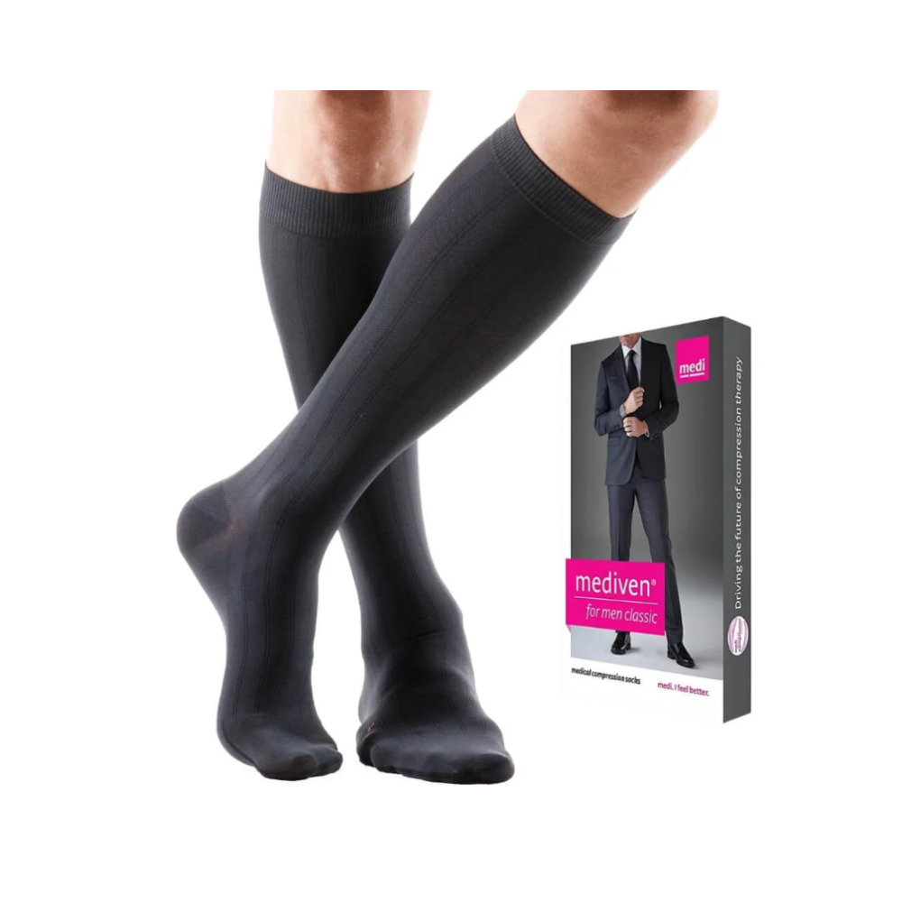 Meia Medi For Men, 20-30 mmHg, Cor: Preto