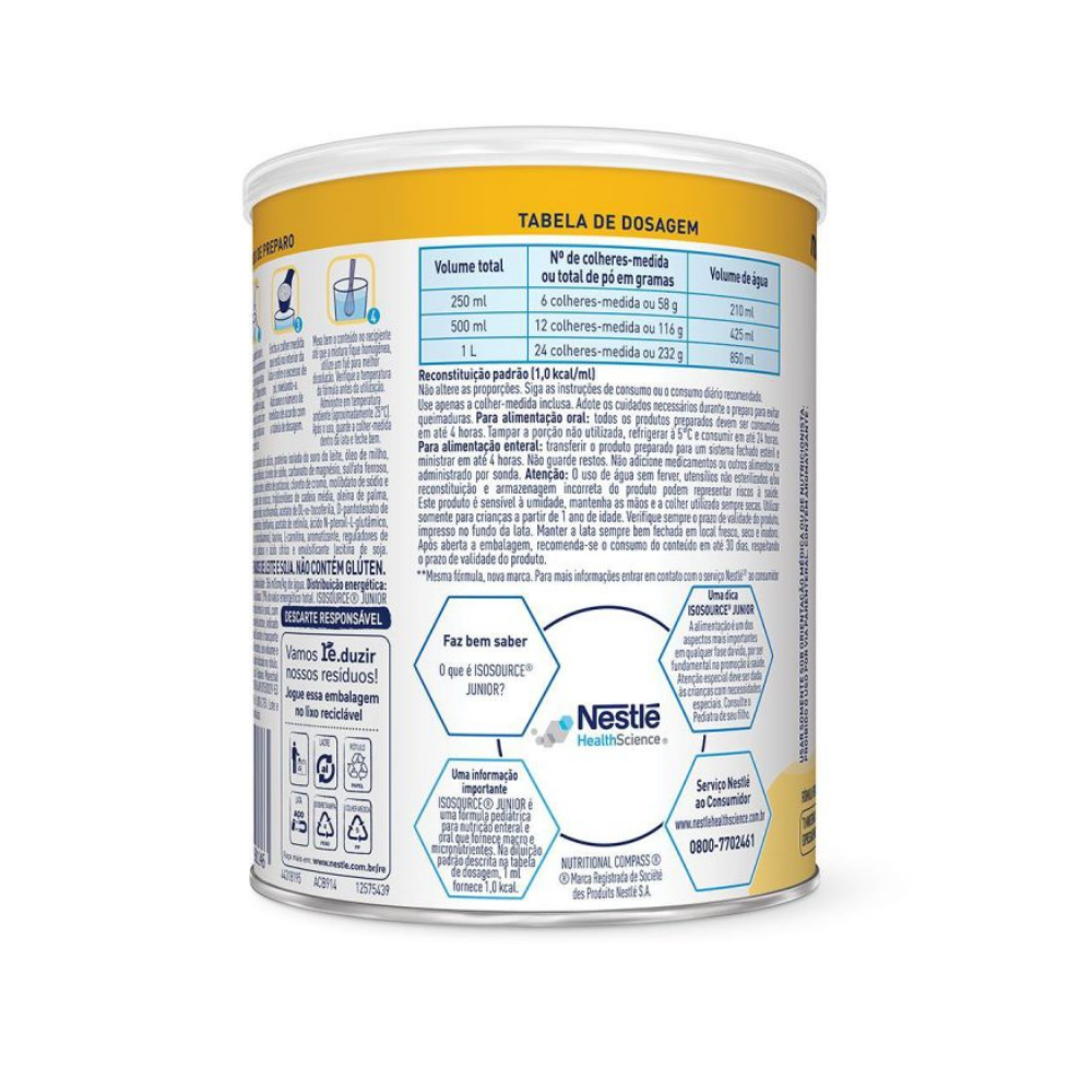 Isosource Junior Baunilha 400g - Imagem 2